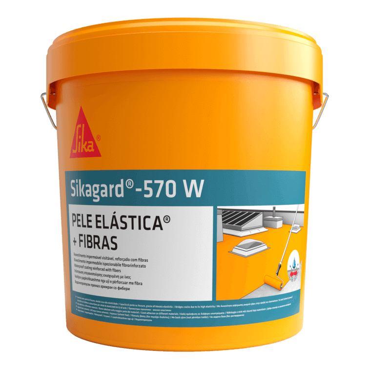 Sikagard®-570 W Pele Elástica + Fibras - 5Kg