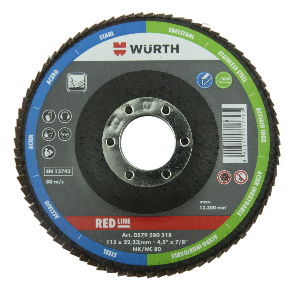 Disco Lamelas Red Line Wurth 115mm