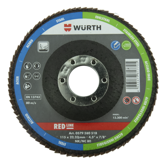 Disco Lamelas Red Line Wurth 115mm